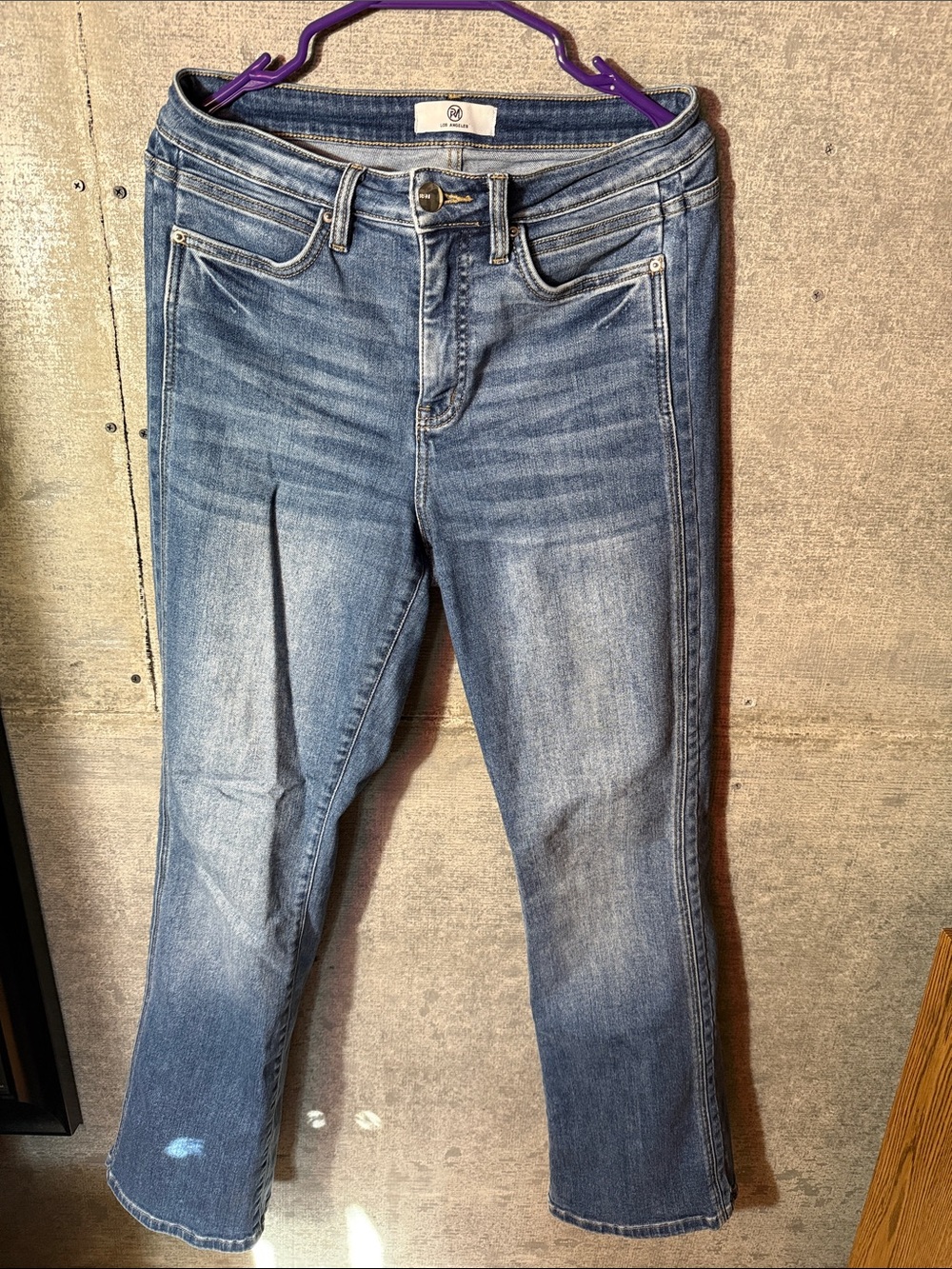 rag & bone Faded Blue Bootcut Jeans